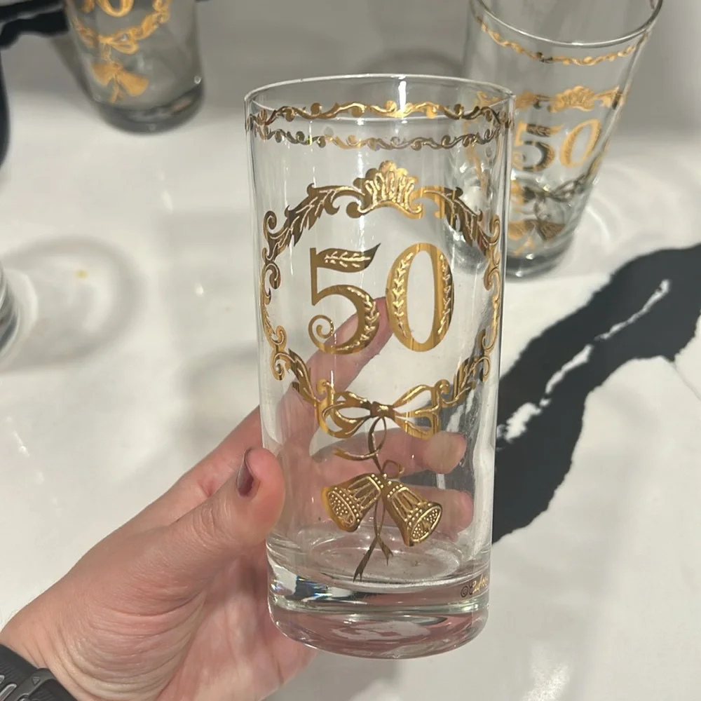 Culver 50th Anniversary Highball Glasses Set of 4